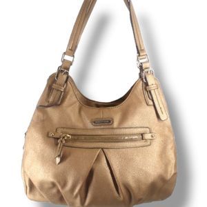 Dana Buchman Large Gold  Shoulder Bag